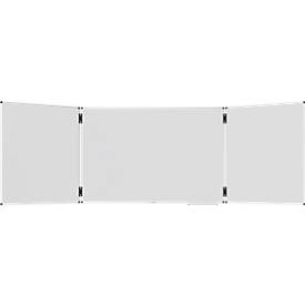 Klapptafel Legamaster UNITE PLUS, magnetisch, 5 Schreibflächen, B 1500/3000 x T 13,4 x H 1000 mm, emaillierter Keramikstahl, weiß